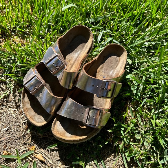 Birkenstock Arizona metallic rose gold size 37 - Picture 11 of 12